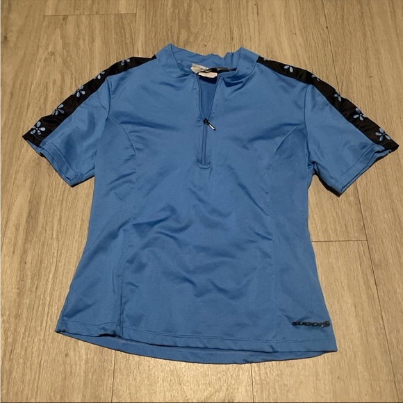 SUGOI Blue and Black Kids Short Sleeve Tee - Picture 1 of 4